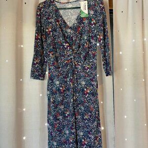 Land's End Floral Tencel Twist Dress